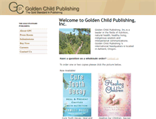 Tablet Screenshot of goldenchildpublishing.com